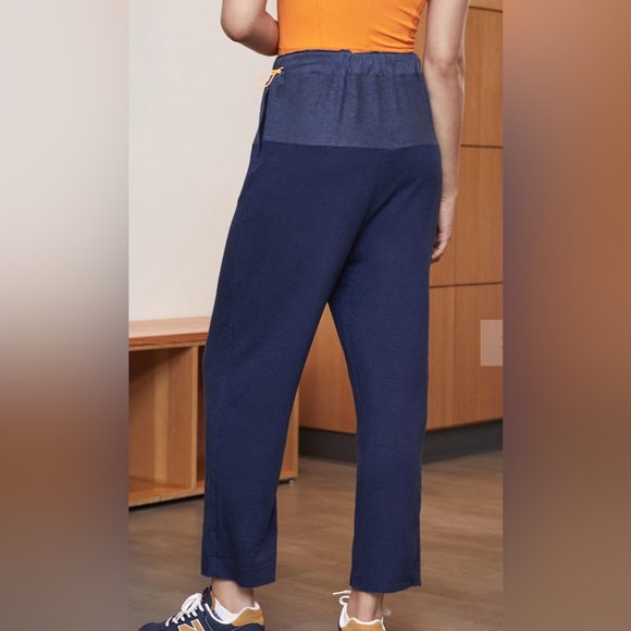 Free People Movement Surfside Straight Leg Jogger Pants Navy Blue Size XS NWOT - Picture 3 of 11